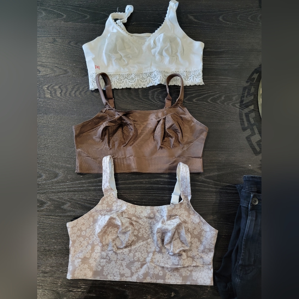Ruby ribbon bralettes